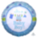 18" Baby Boy Baby Clothes Helium Balloon - bb45