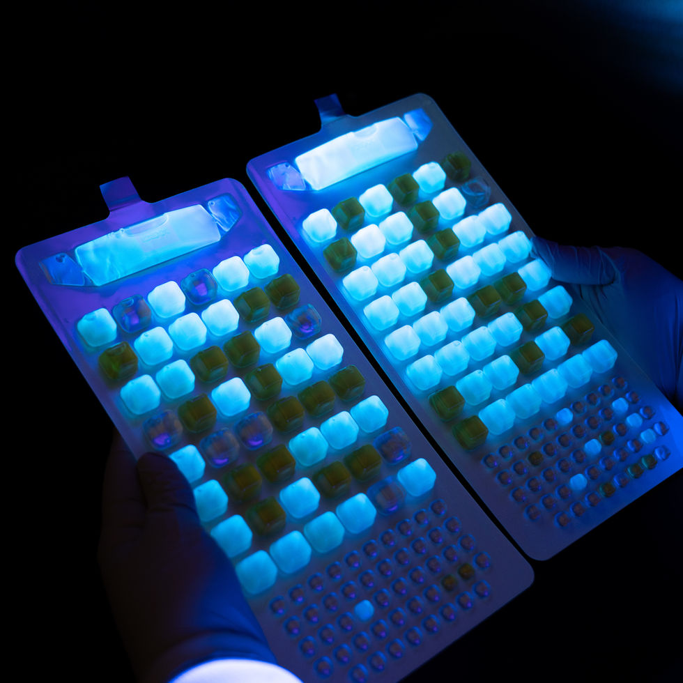 Fluorescing water tests