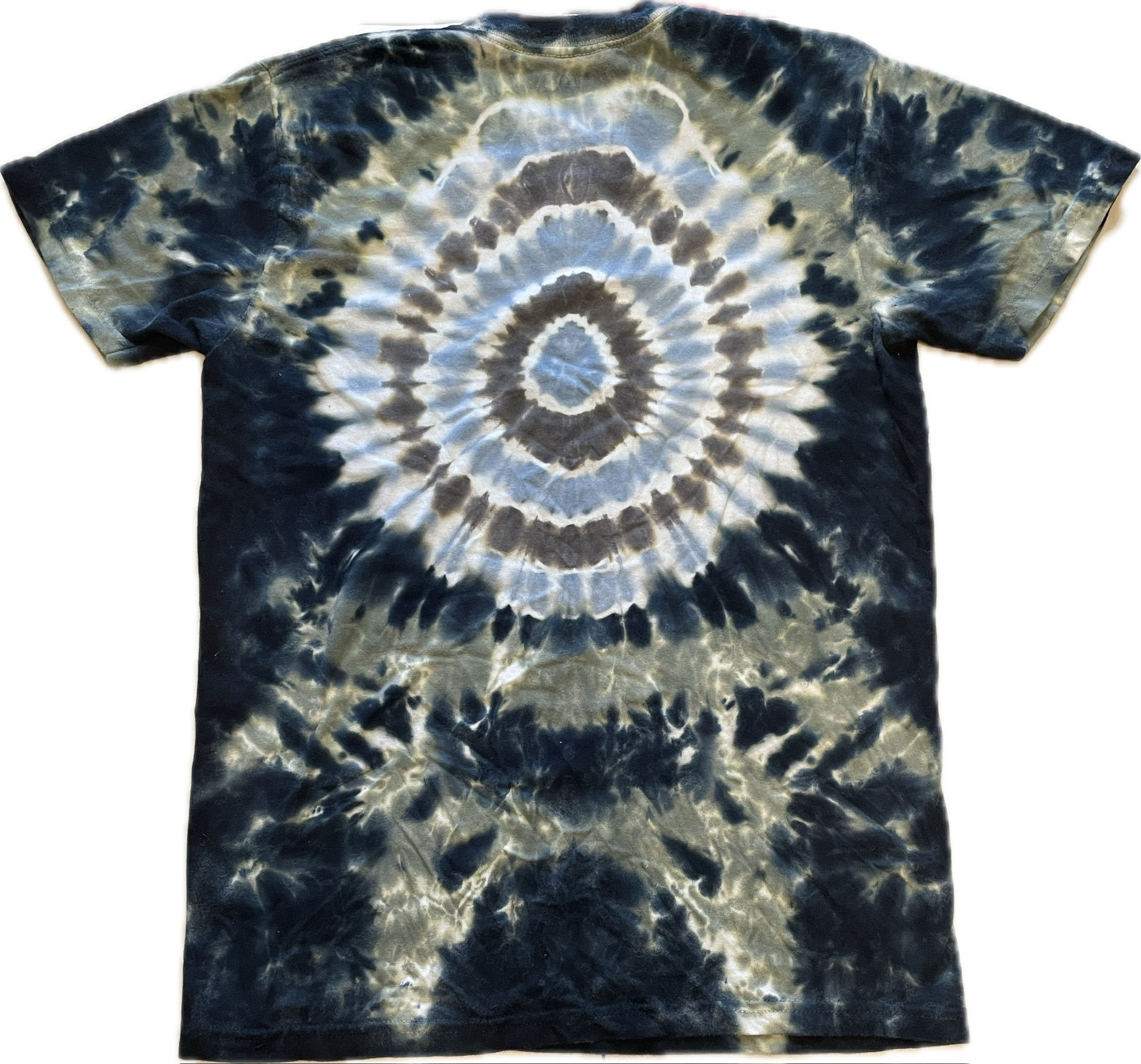 Episode 39 (Small Blue, Grey, and Black Mandala Tie Dye Shirt)