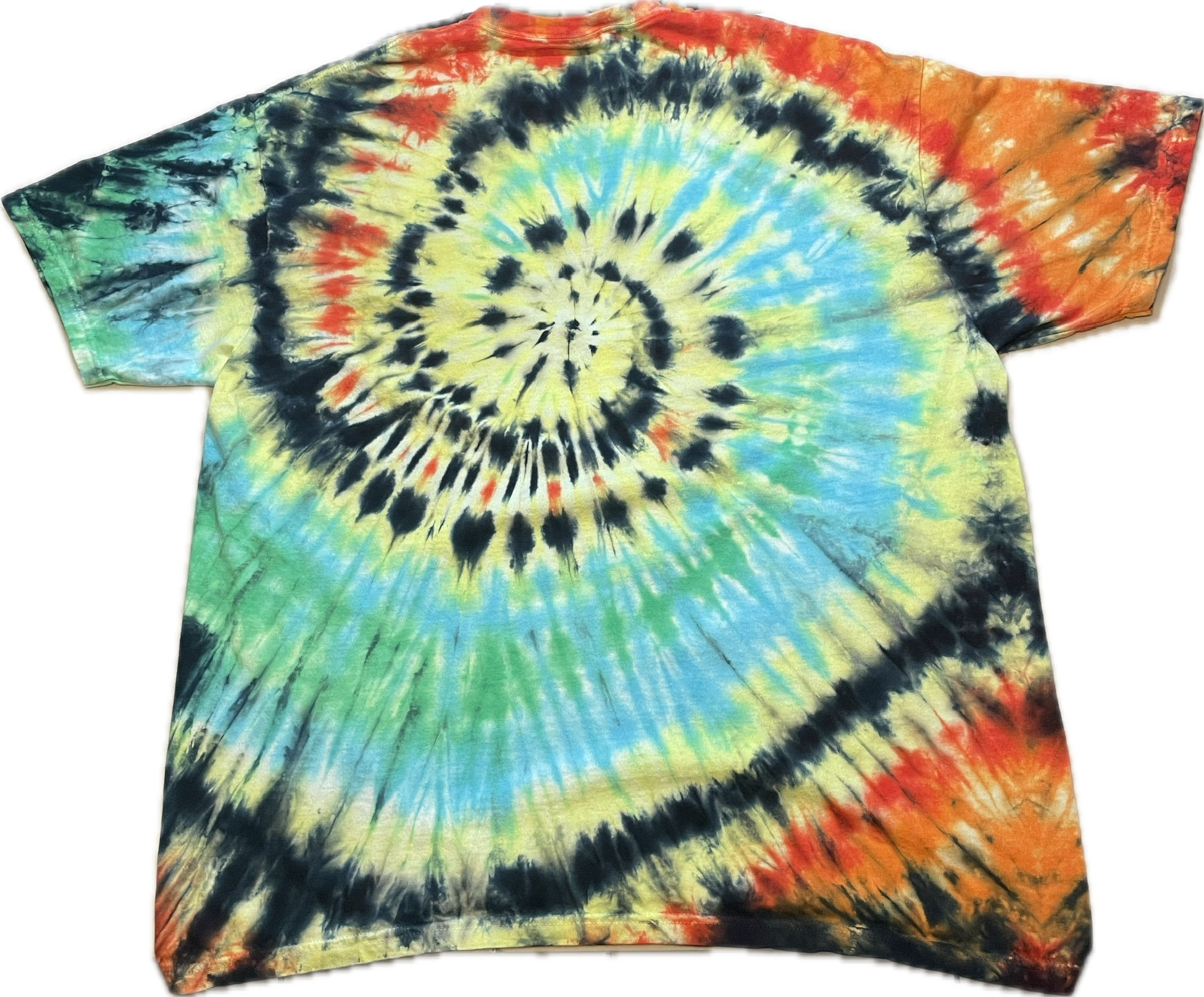 Size 2XL: Comfort Color Fire and Water Spiral Tie Dye