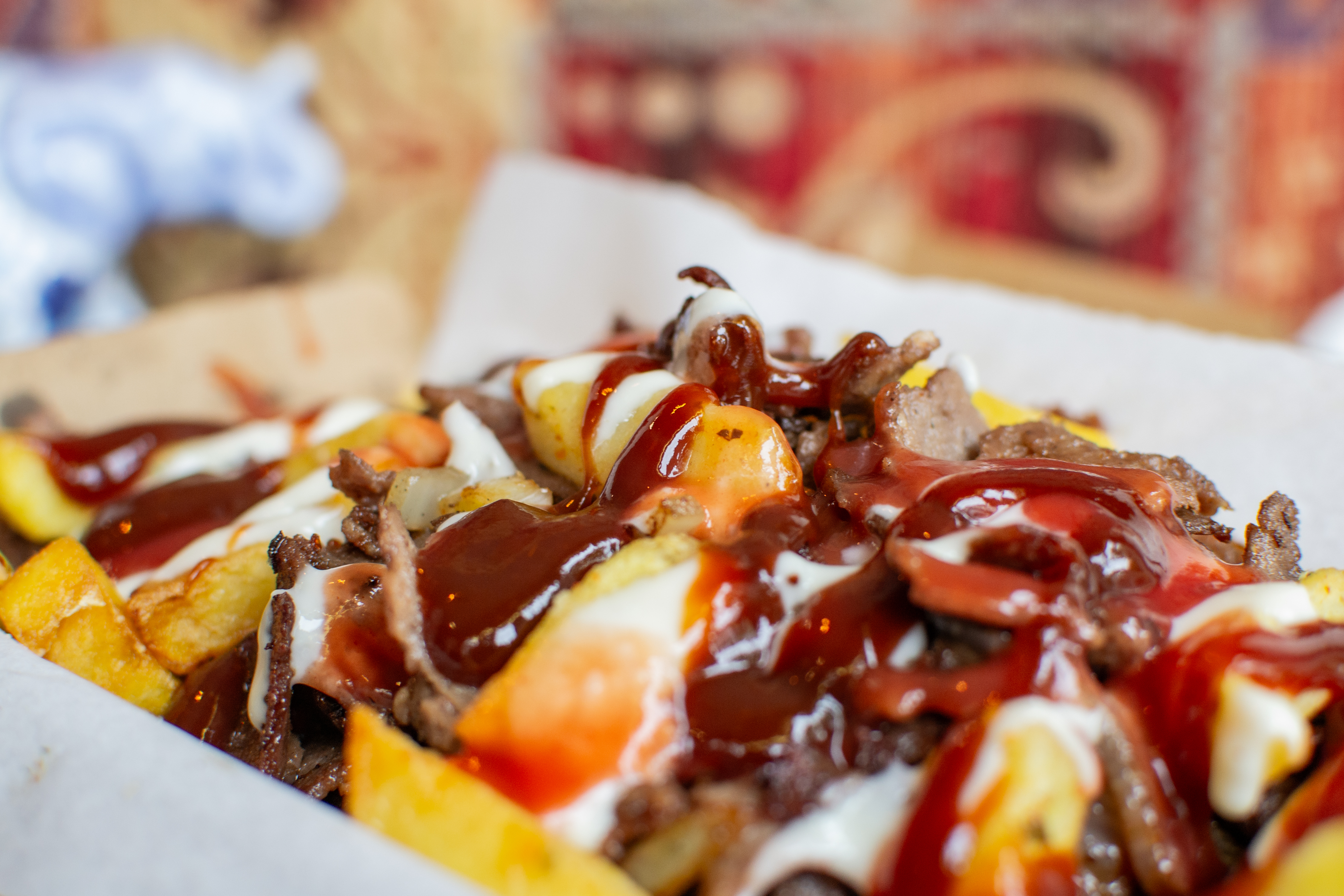 Arranged Food and Objects