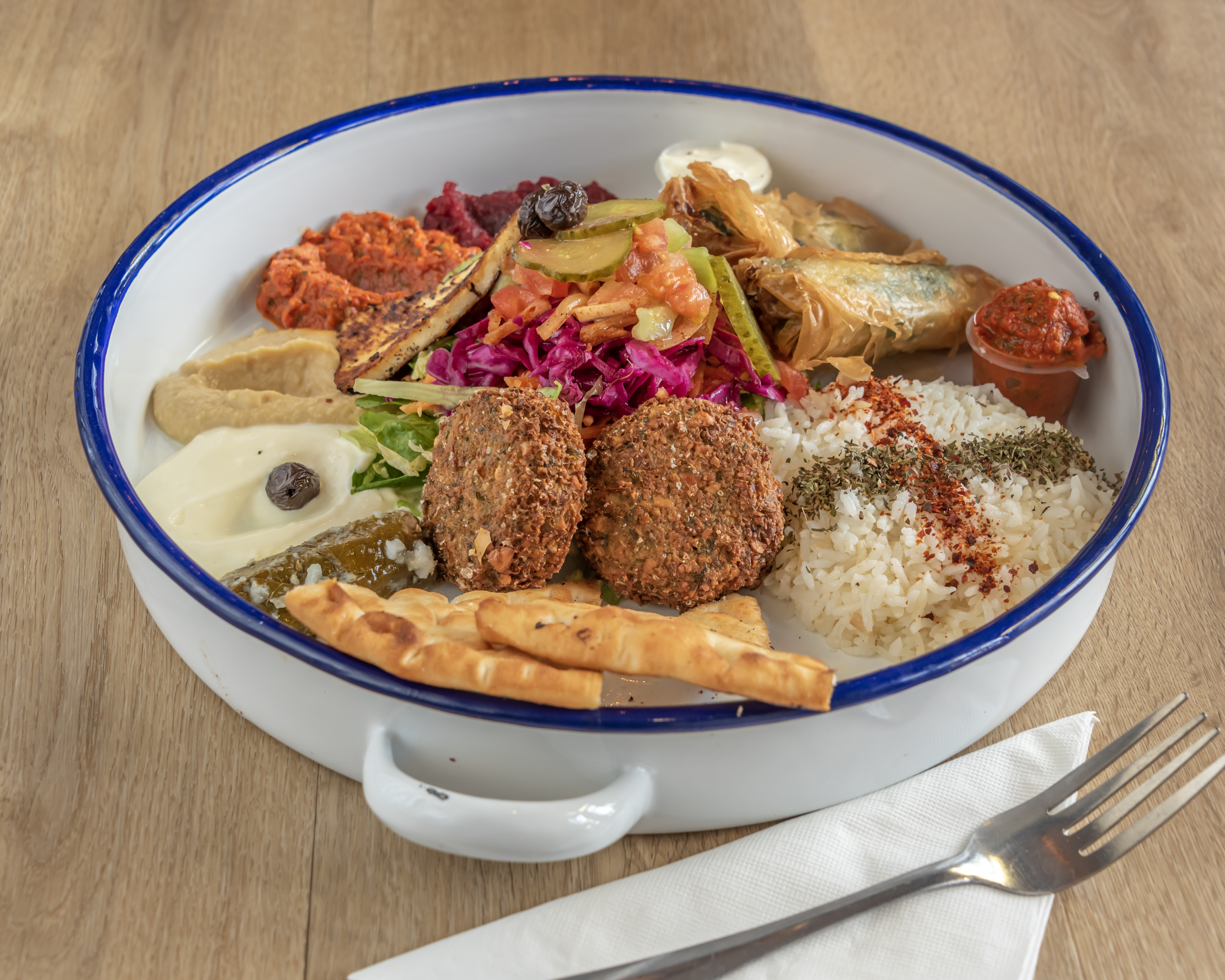 Arranged Food and Objects