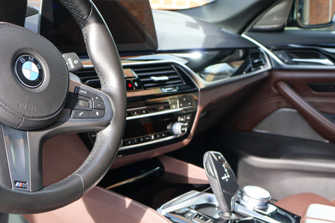 intérieur BMW 530d G31 marron et noir