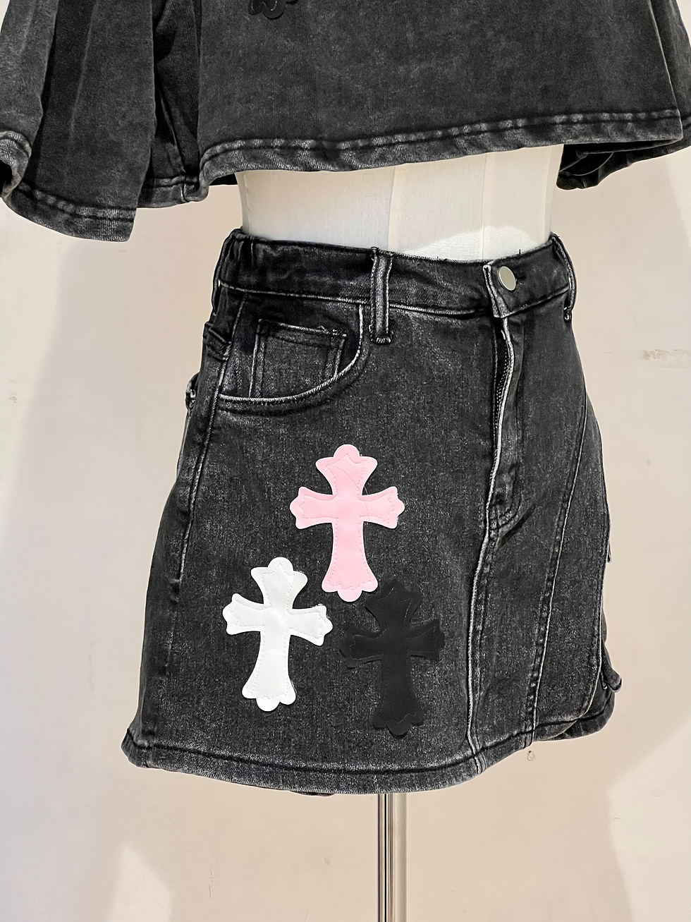 Thumbnail: cross top and skirt set