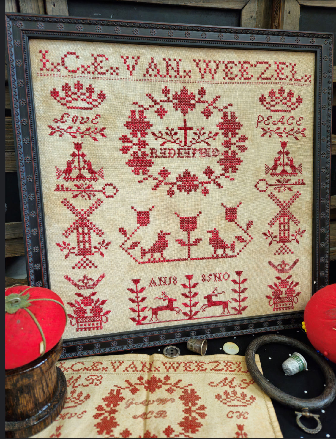 I.C.E Van Weezel 1885 by Quaint Rose Needlearts - chart