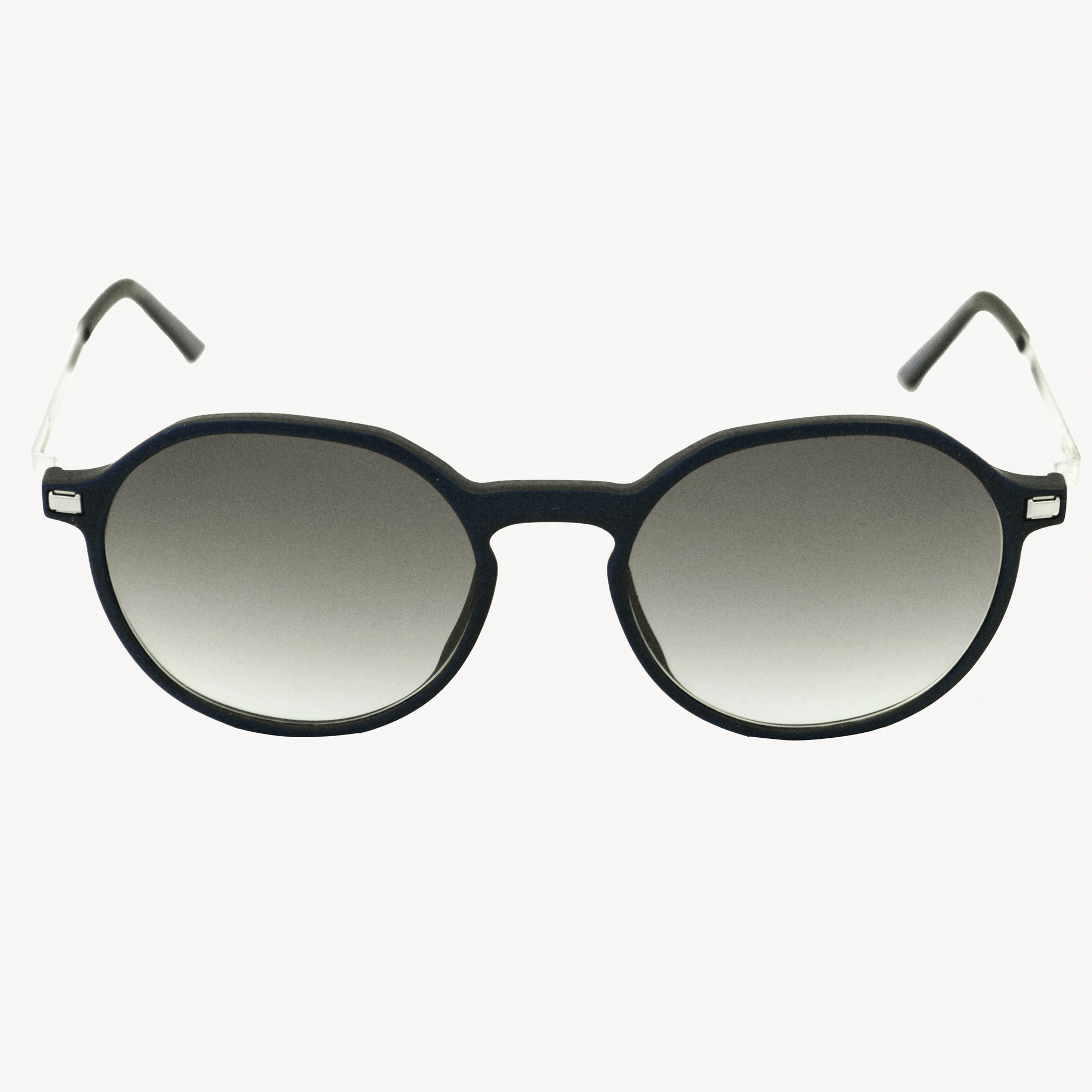 Round sunglasses with gradient lenses
