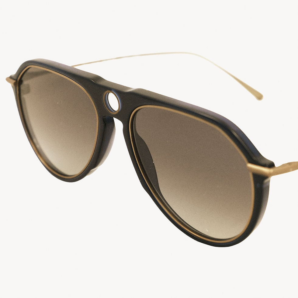 Thumbnail: Brown gradient aviator sunglasses