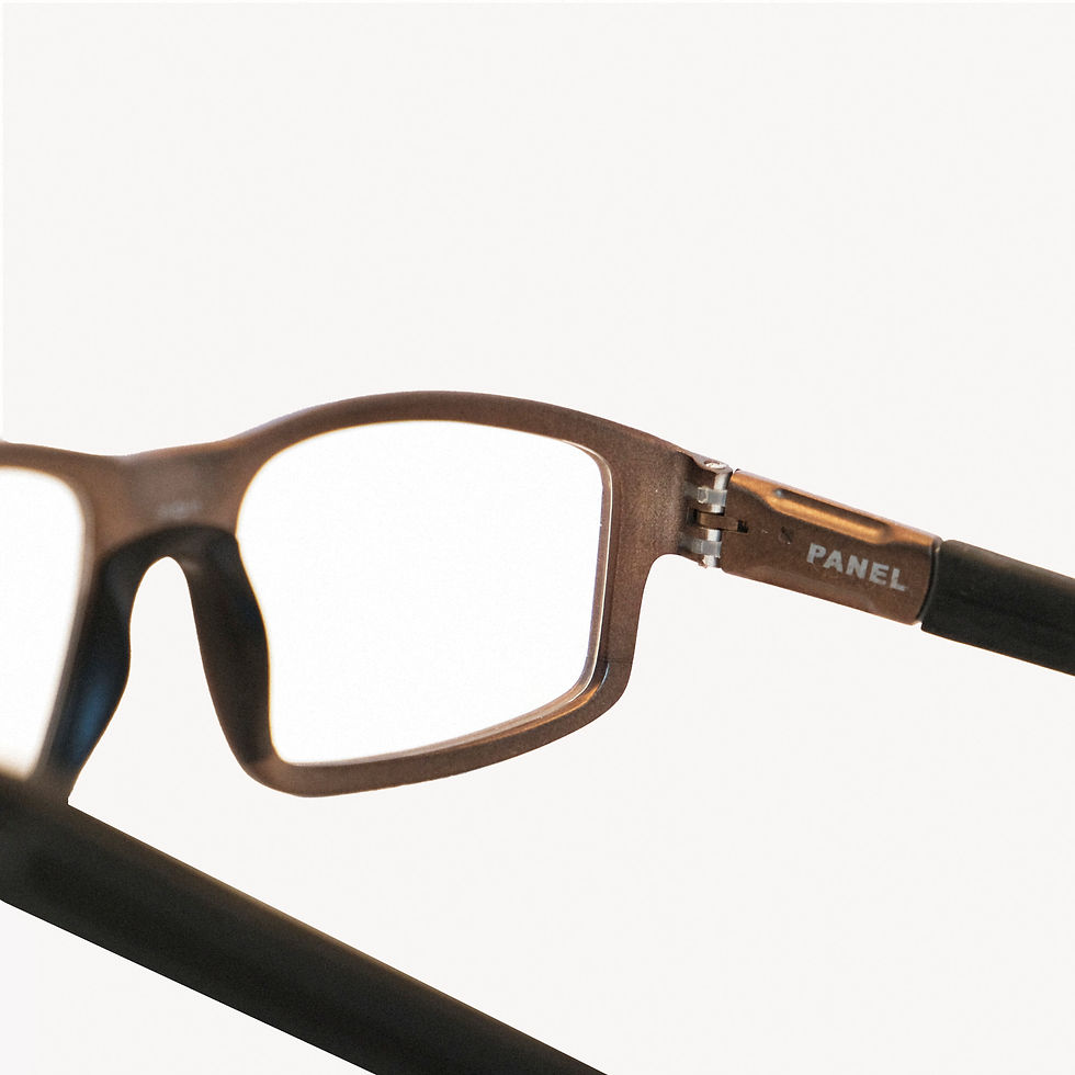 Thumbnail: Brown rectangular PANEL glasses
