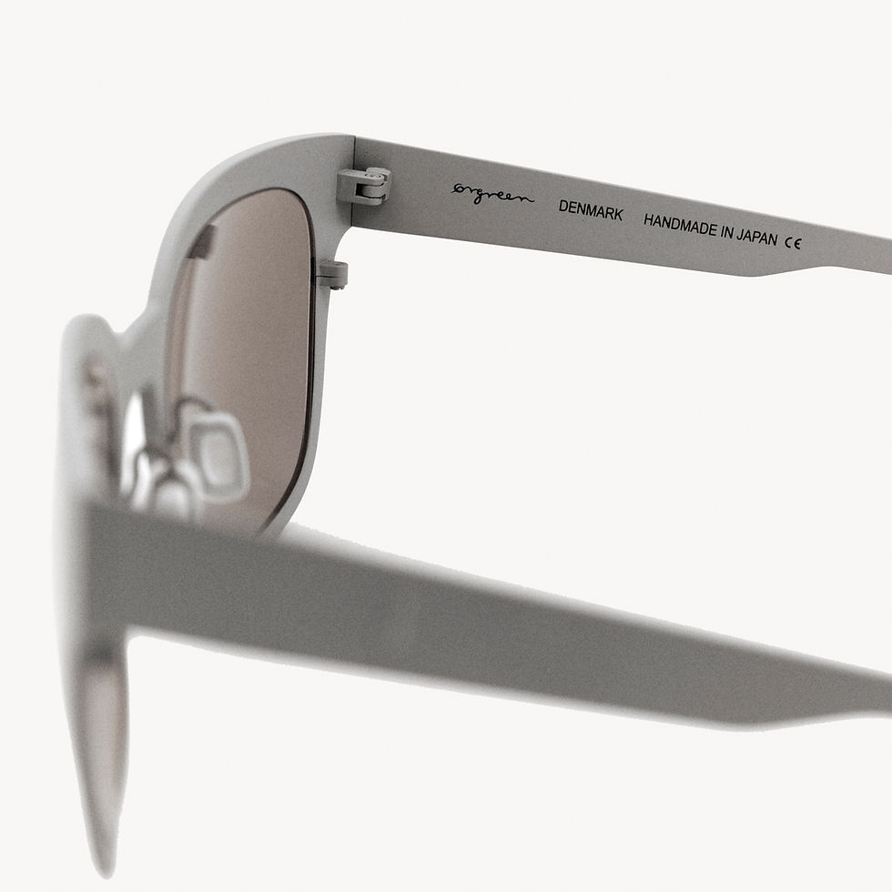 Thumbnail: Grey Randolph Aviator sunglasses, Handmade in Japan