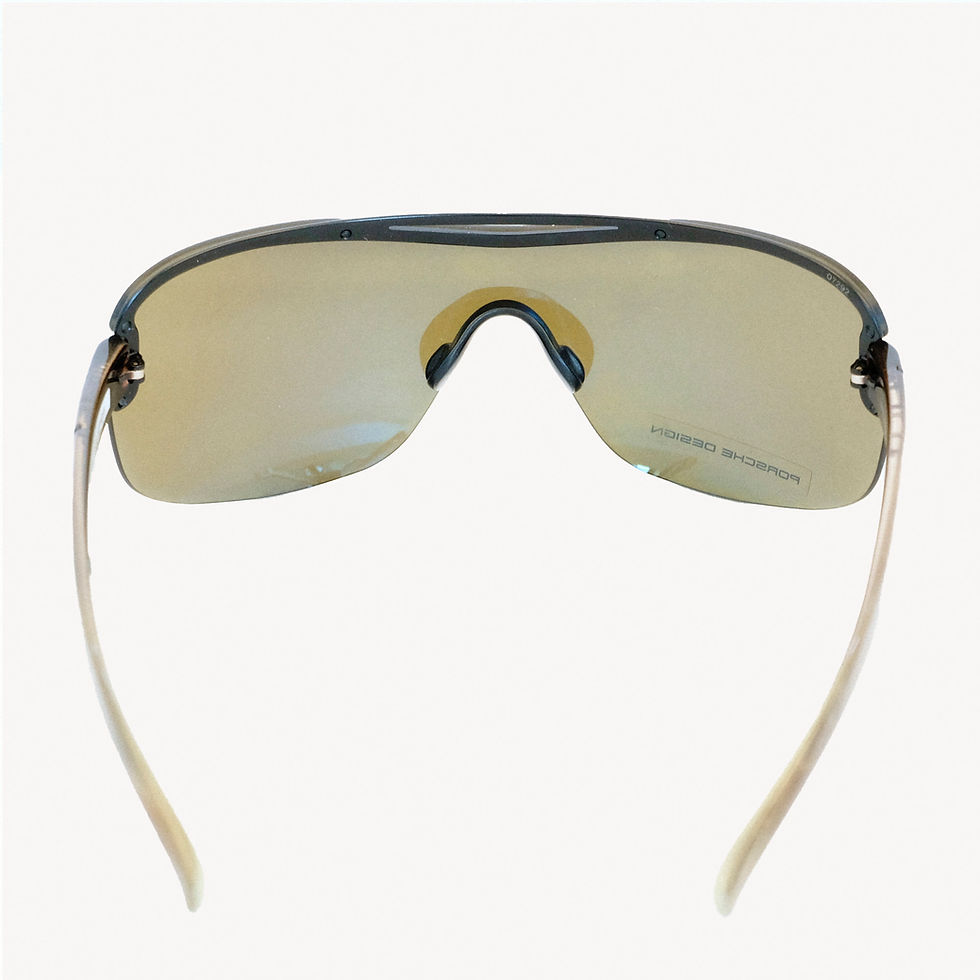 Thumbnail: Randolph Aviator 23K Gold/Grey sunglasses, rear view