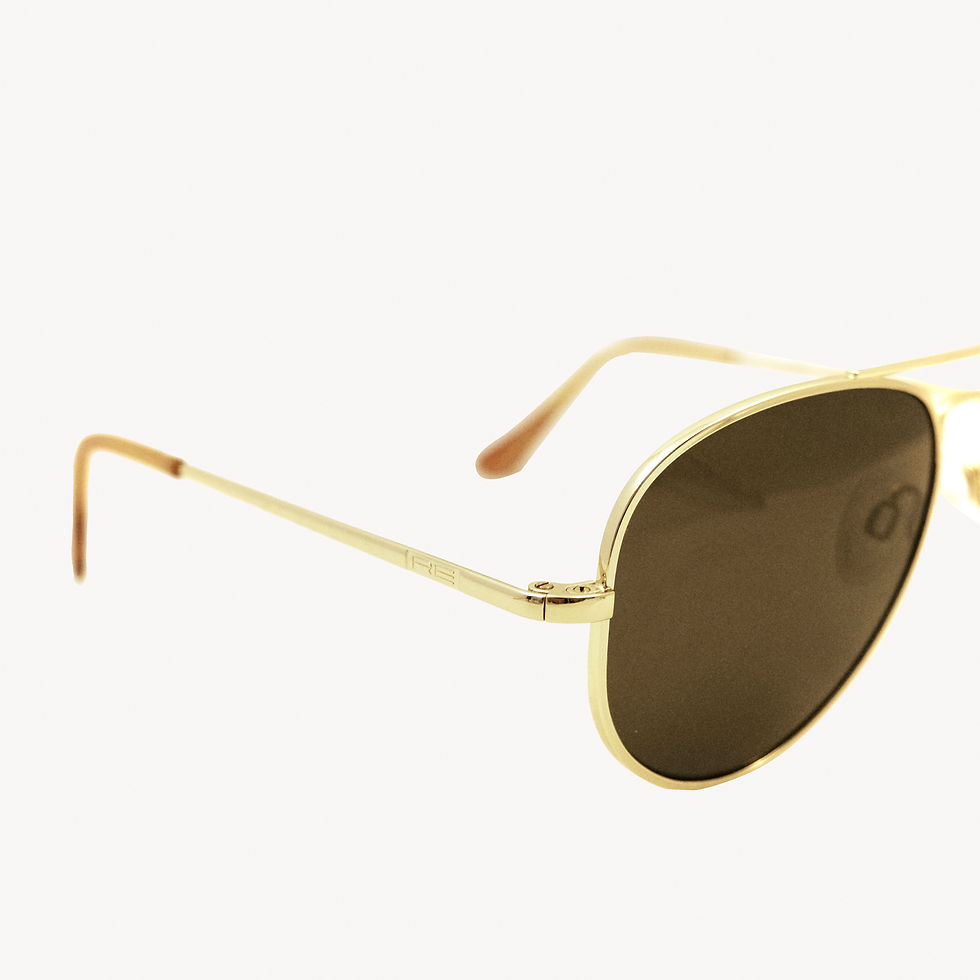 Thumbnail: Gold aviator sunglasses