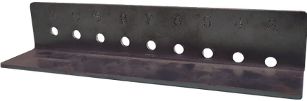 contoh jarak lubang dengan garis tekukan