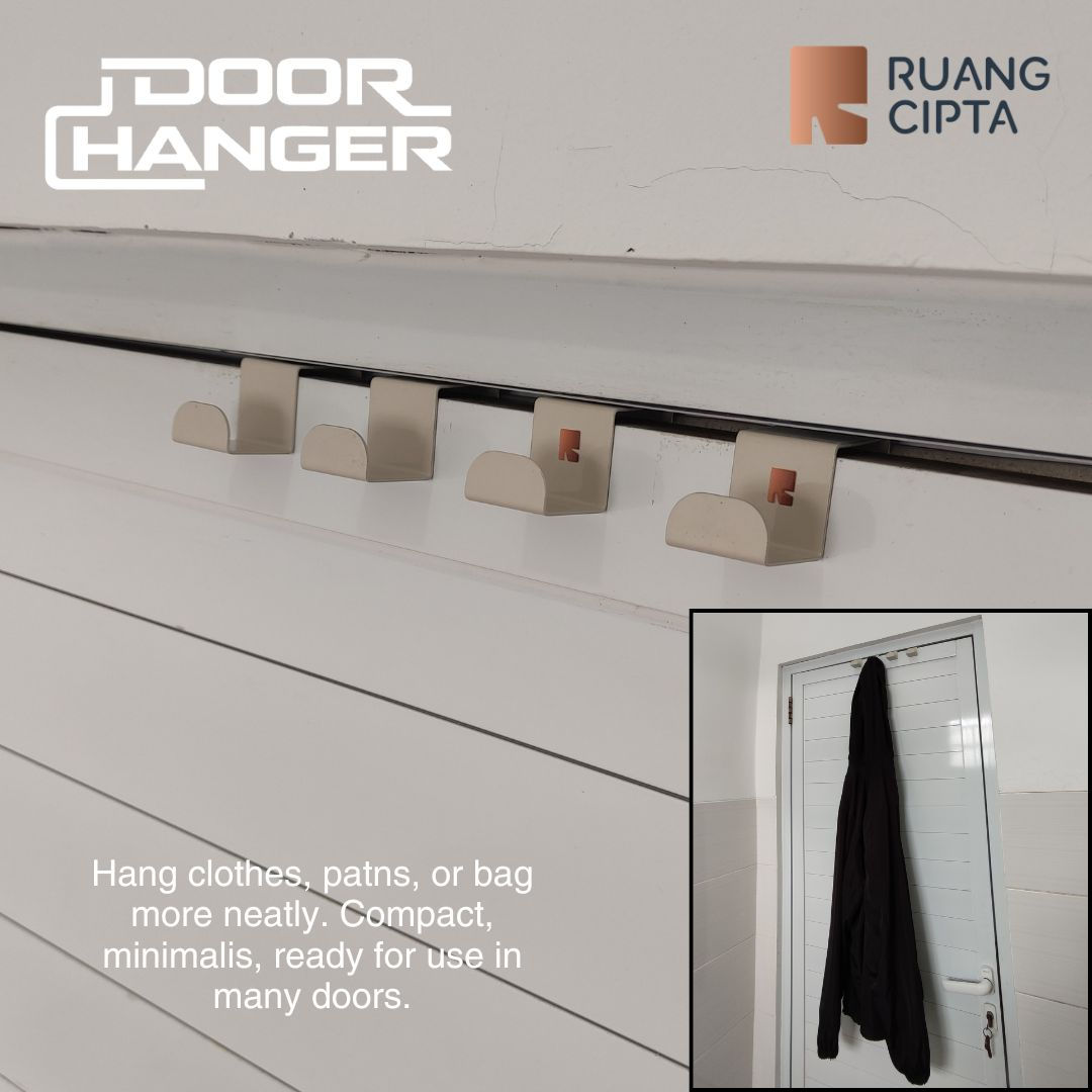 Door Hanger | Tempat Gantung Baju, Celana, Tas, Bahan Besi