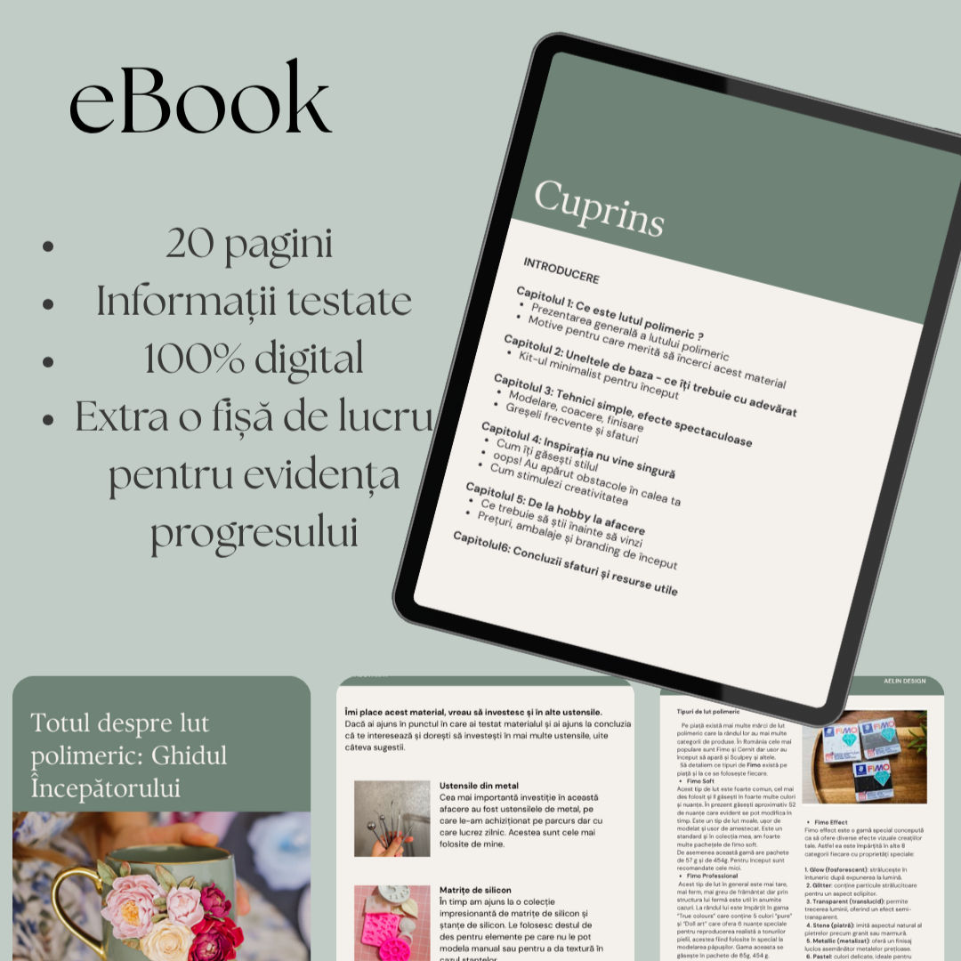 Totul despre lut polimeric. Ghid digital pentru începători