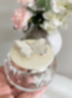 Glass and pearl Trinket box Favour