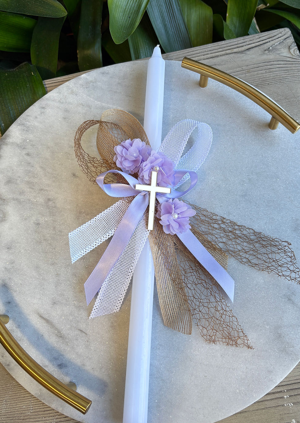 Palm Sunday and Easter Candle