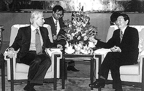 Laurence Brahm with Chinese Premire Zhu