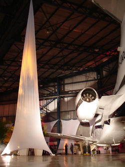 triangulo de lycra tensionada