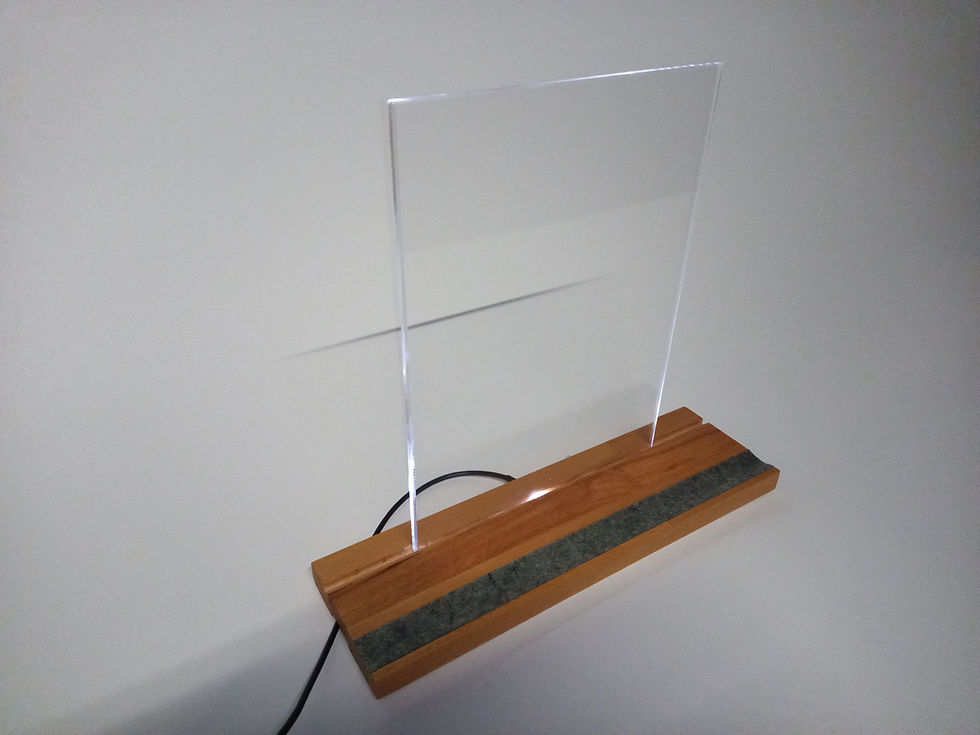 Miniaturbild: Laptop Aufsteller: Modell "Laptop-Guardian" mit LED-Lampe