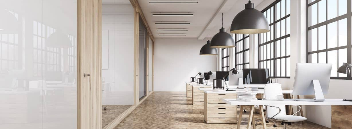 Large white office