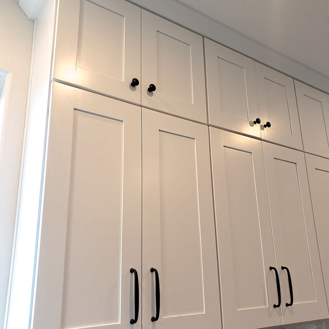 White cabinets
