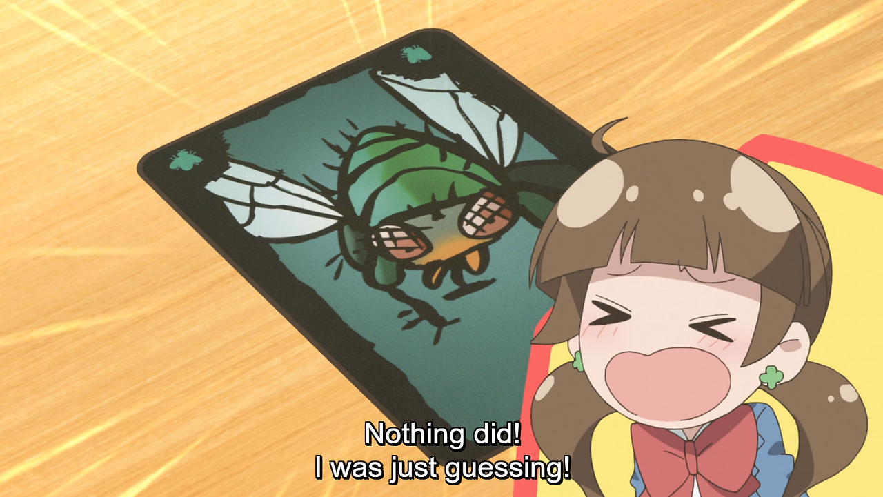 Aya losing at a game.