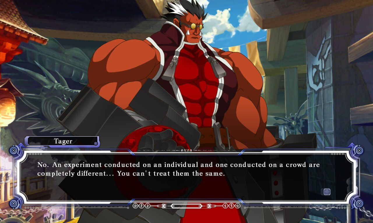 Tager talking to her boss.