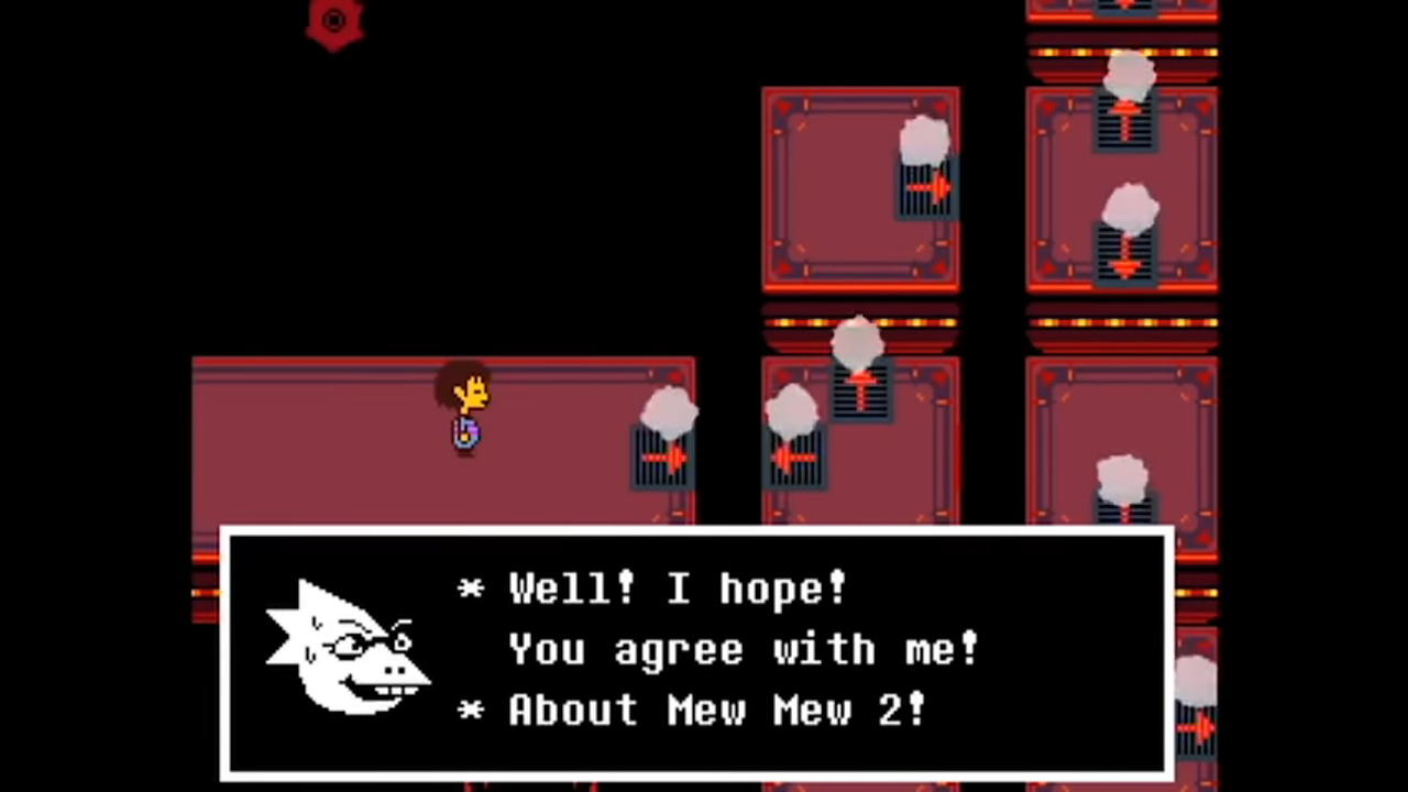 Alphys hating Mew Mew 2.