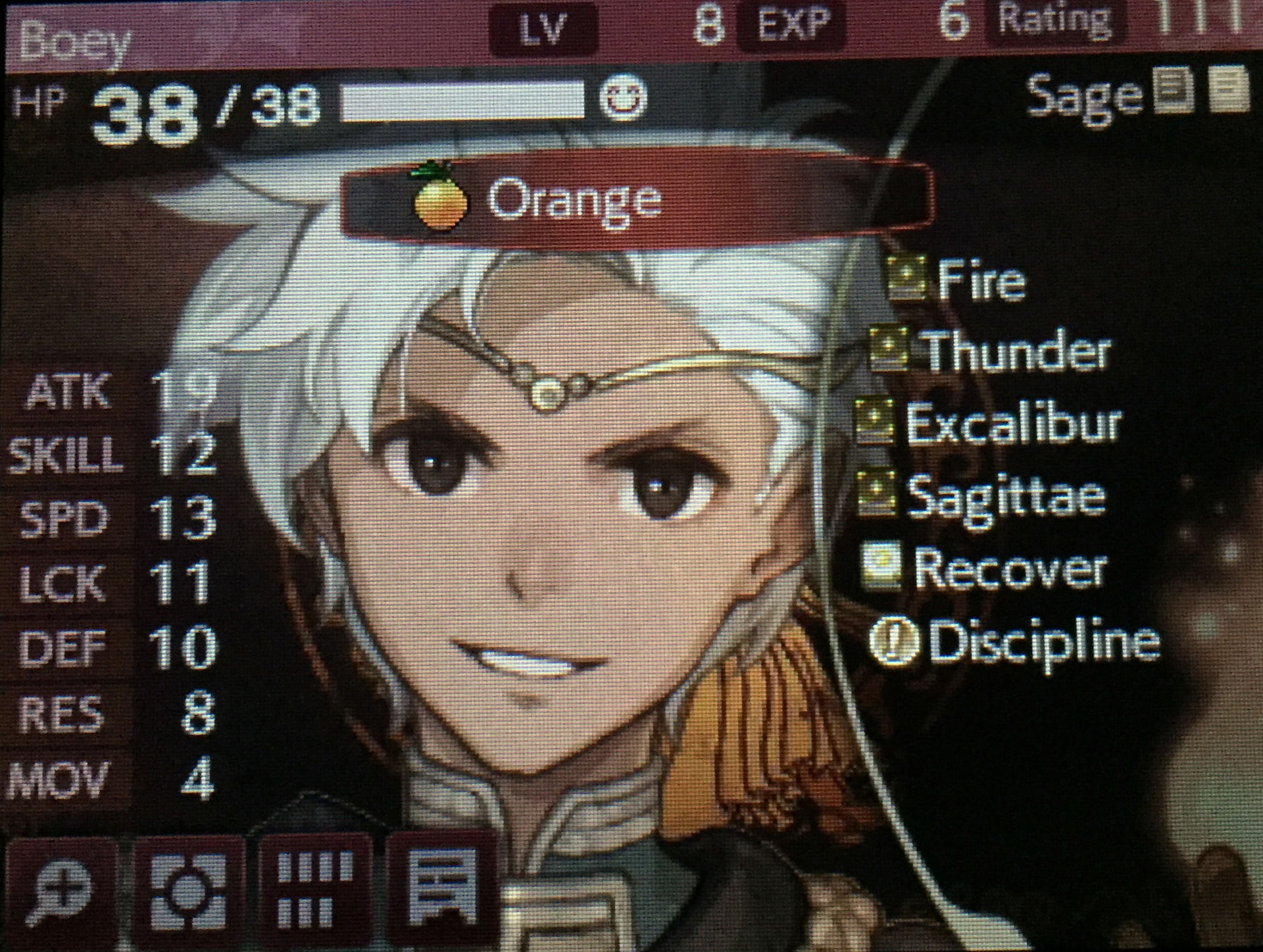Boey, level eight.