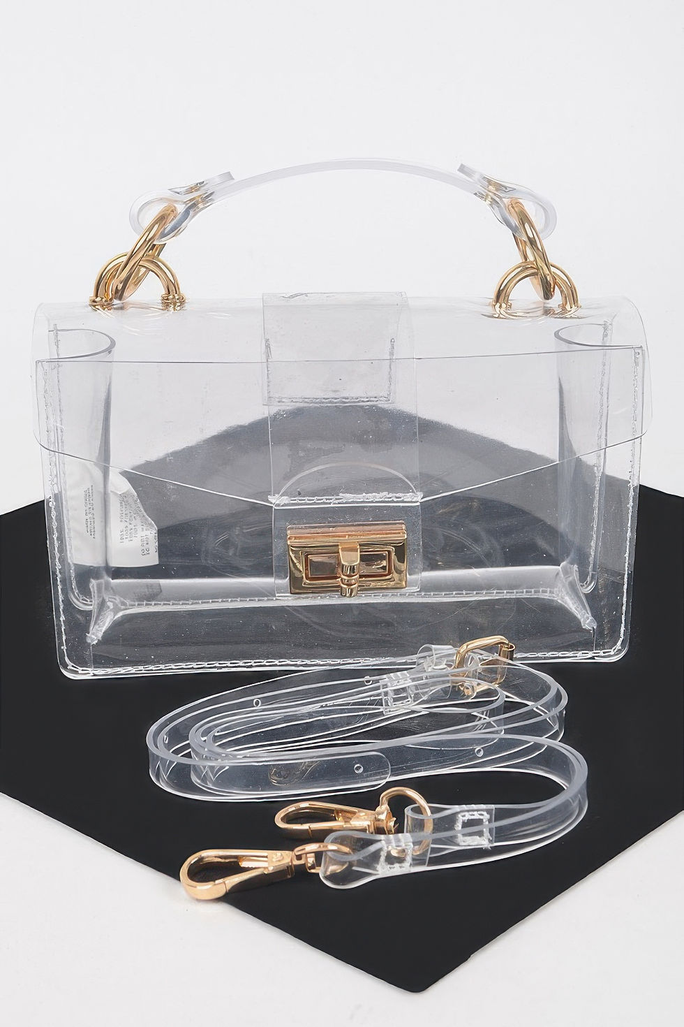 Thumbnail: Transparent Top Handle Shoulder Bag