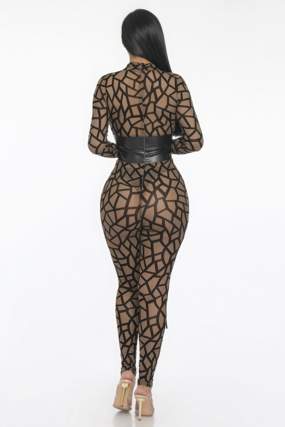 Thumbnail: Geometric Printed Jersey Jumpsuit