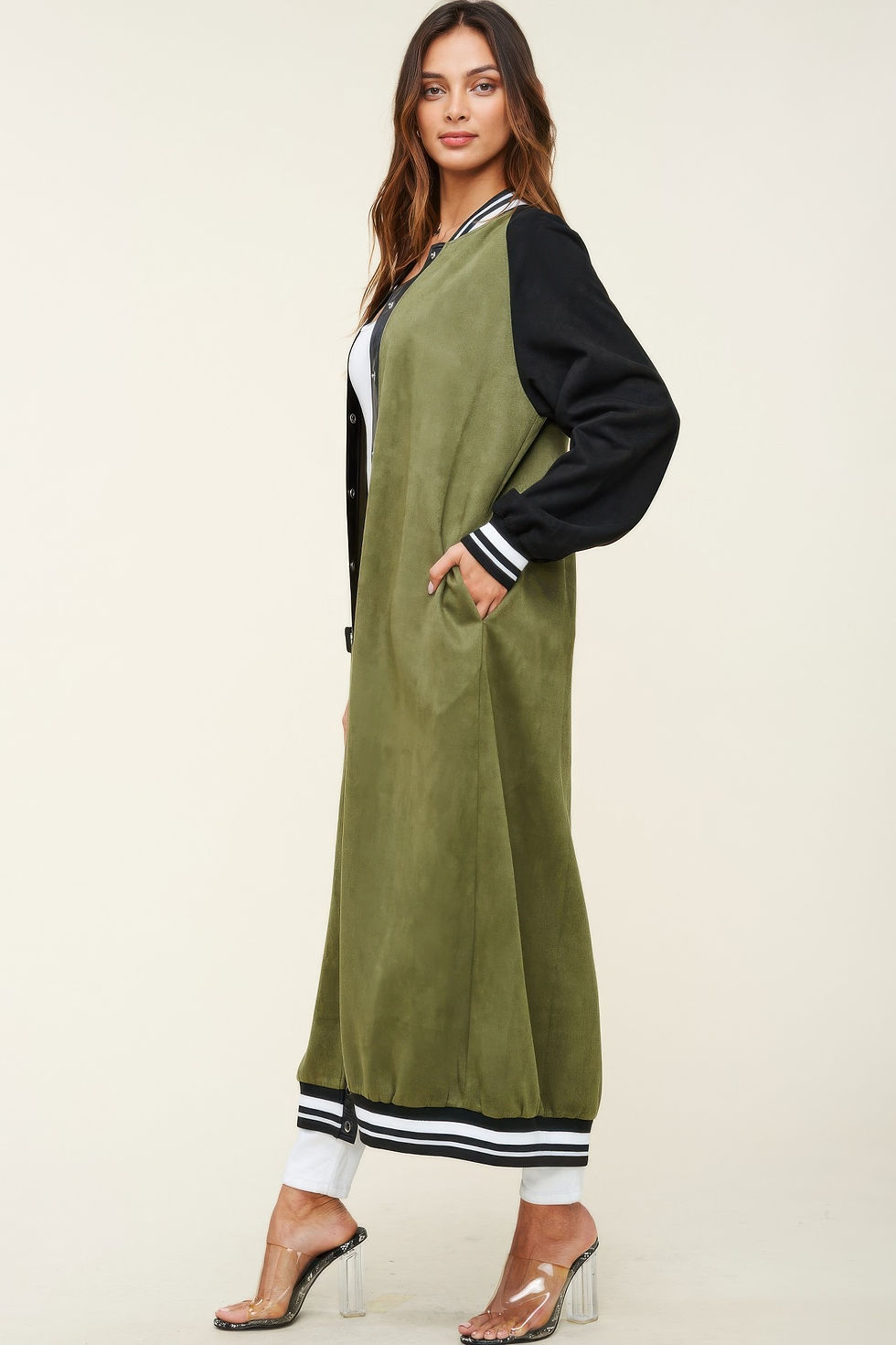 Thumbnail: Maxi Faux Suede Jacket