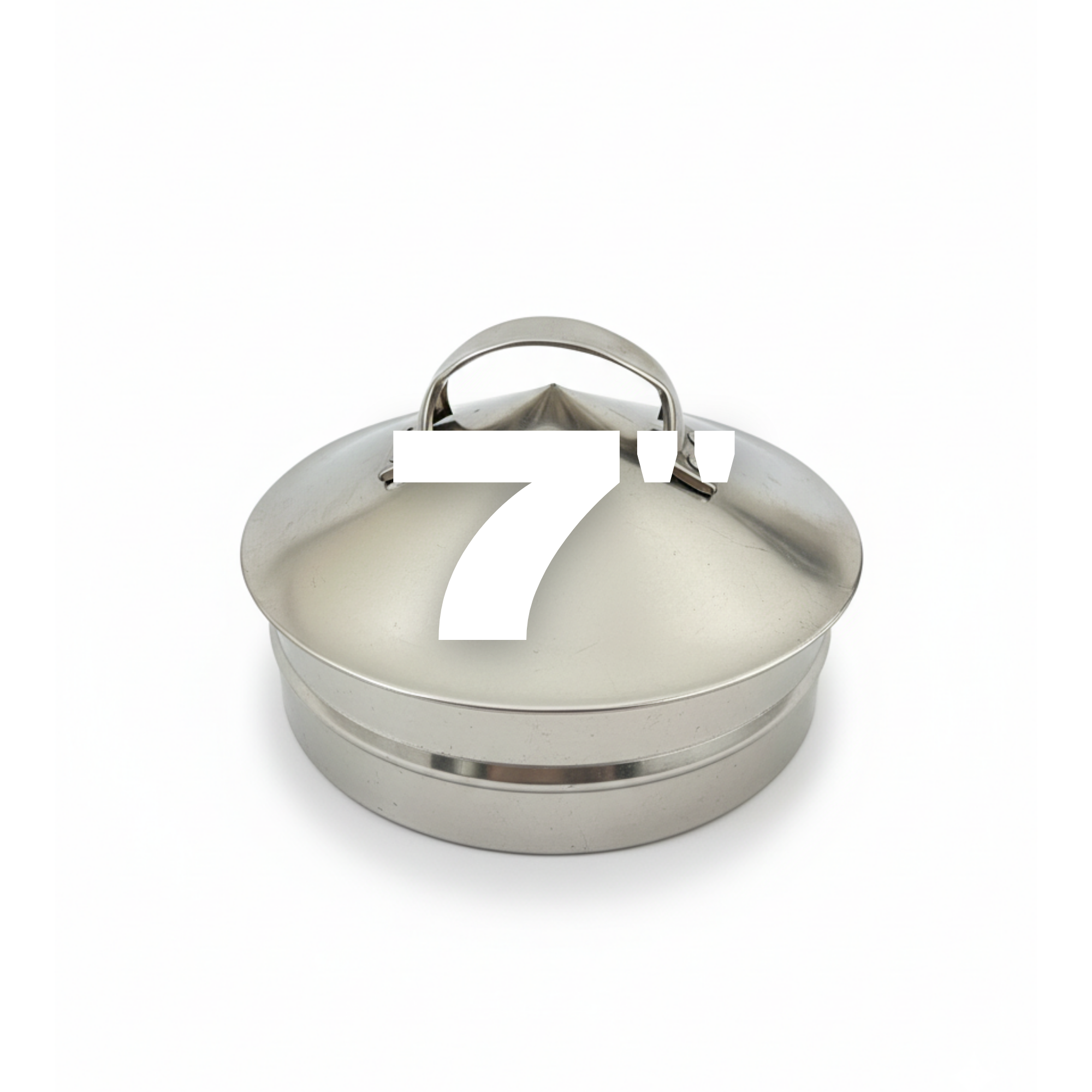 7寸笼屉盖 (铝) (1件) / 7 Inch Aluminum Lid for Steamer (1 pc)