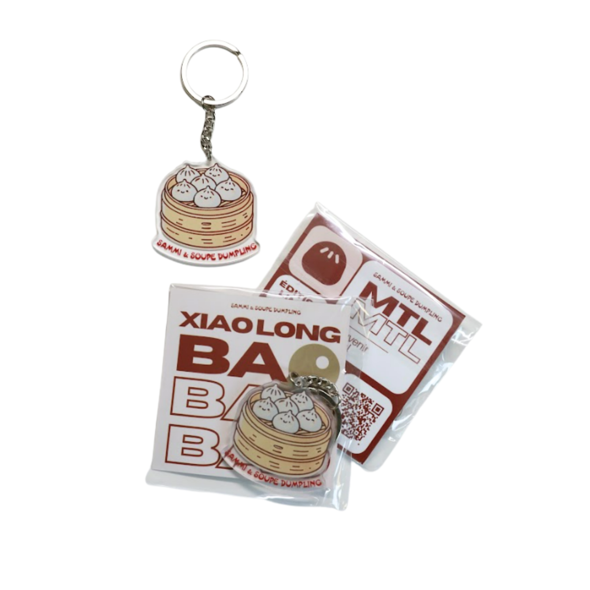 钥匙扣A 小笼包(1件) / Keyring version A XLB (1 unit)