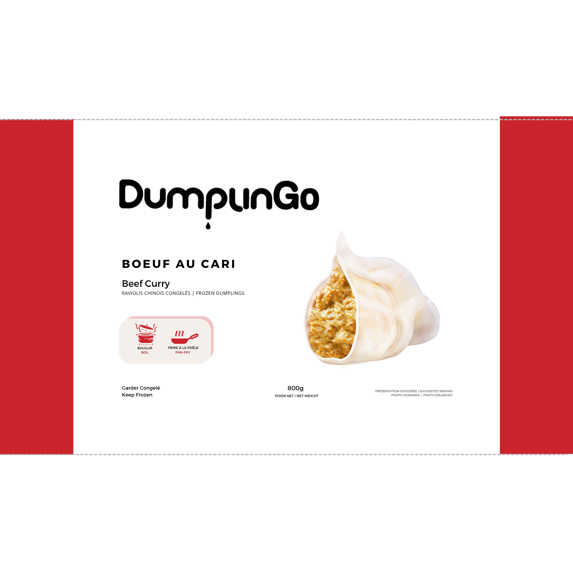 精装 牛肉咖喱 (速冻800g×12袋/箱) / Beef & Curry (Frozen 800g×12bags/box – )
