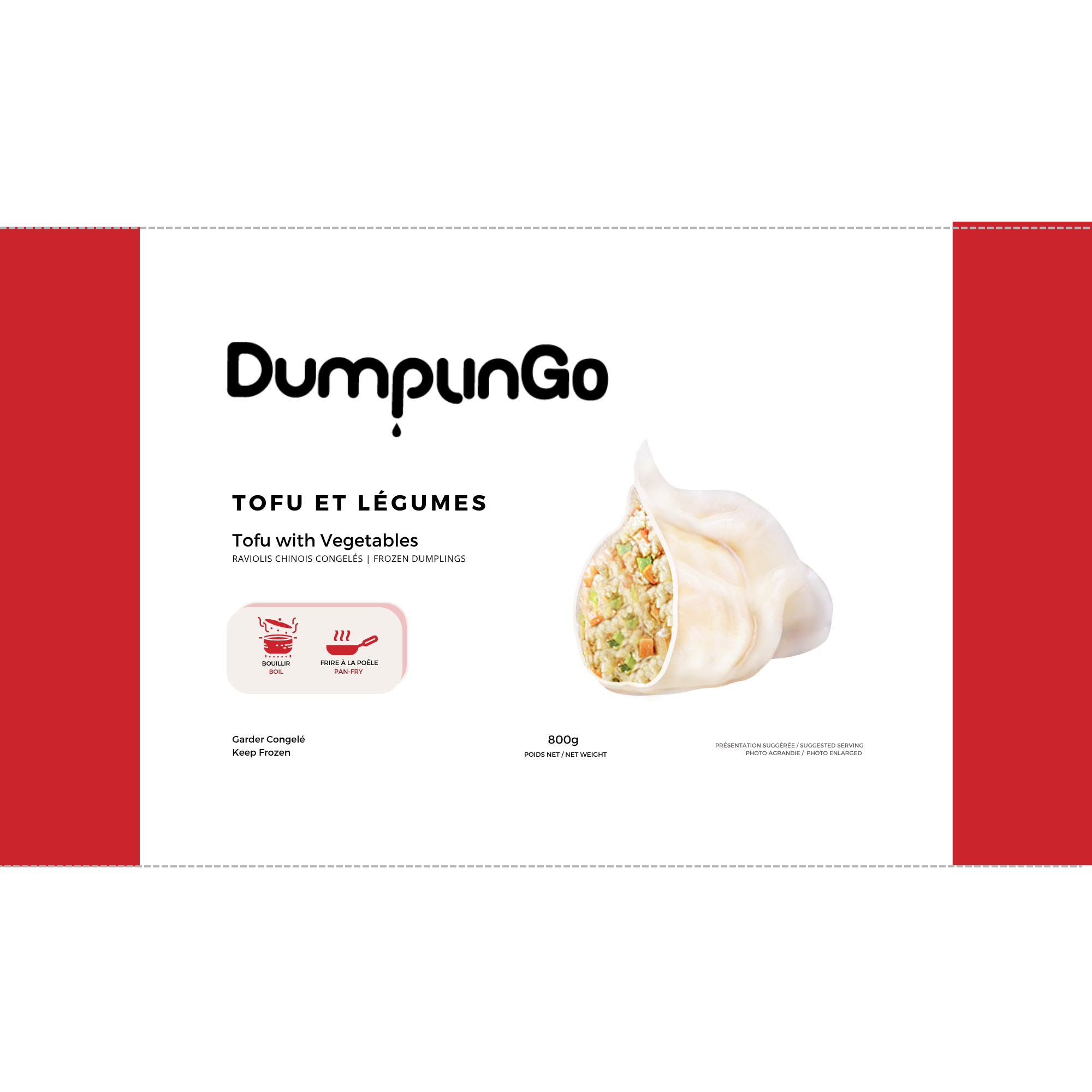 精装 豆腐蔬菜 (速冻800g×12袋/箱) / Tofu & Vegetables (Frozen 800g×12bags/box – )