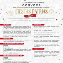MAÑANA CIERRA CONVOCATORIA DE FIESTAS PATRIAS