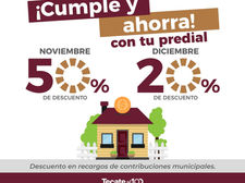 DESCUENTOS EN PREDIAL ESTE NOVIEMBRE Y DICIEMBRE
