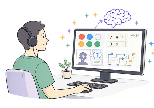 Estimulación cognitiva en Puebla
Ejercicios para memoria y atención
Programa de estimulación cerebral en Curso de Vida
Apoyo cognitivo para estudiantes y adultos
Rehabilitación cognitiva y desarrollo de habilidades