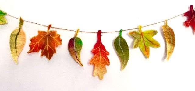 Felted Autumn Bunting