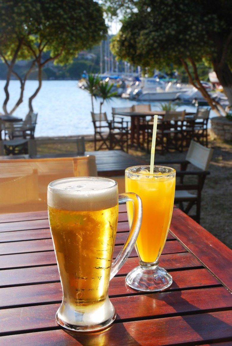Beer in Monginissi - Sailing Holidays