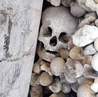 Skull and Bones Display at St Leonards Ossuary