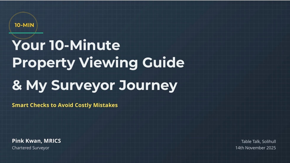 10 minutes Property Viewing Guide