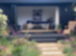 Beautiful garden room for massage therapy