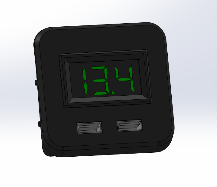 Thumbnail: Coin slot USB Charger and Voltmeter Saab 9⁵