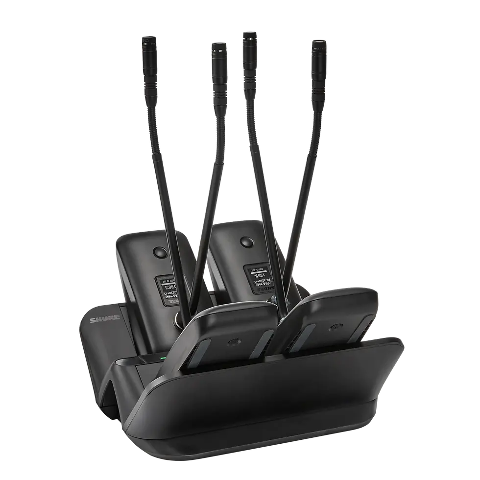 Thumbnail: Shure Networked Dock - 4 Bay - Gooseneck