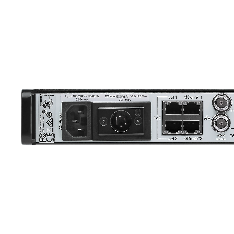Miniatura: Shure AD QUAD CH DC Rx L/PTS 606-810 MHz