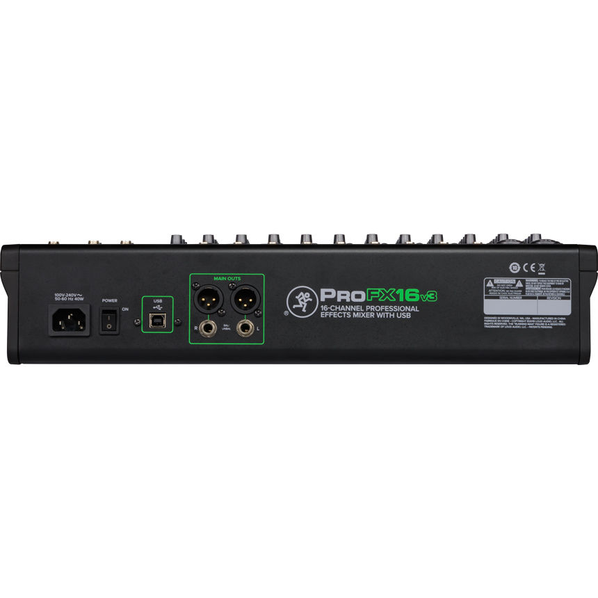 Miniatura: Mackie ProFX16v3 16 Channel 4-bus Professional Effects Mixer with USB