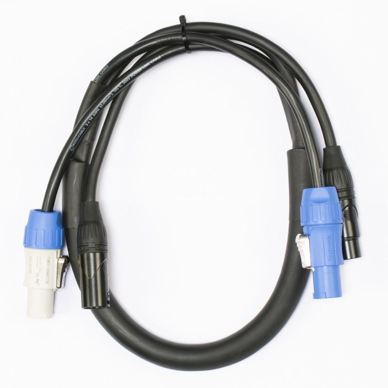 Accu Cable AC5PPCON3 3'-5Pin DMX & Power Con link cables