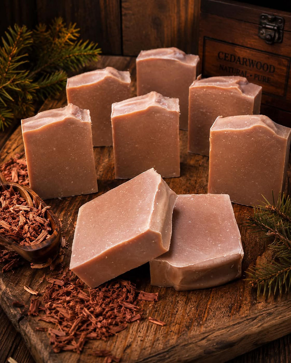 Cedar Wood Scented Goat Milk Soap 5 oz.